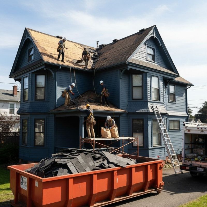 Hip Roof Shingle Replacement
